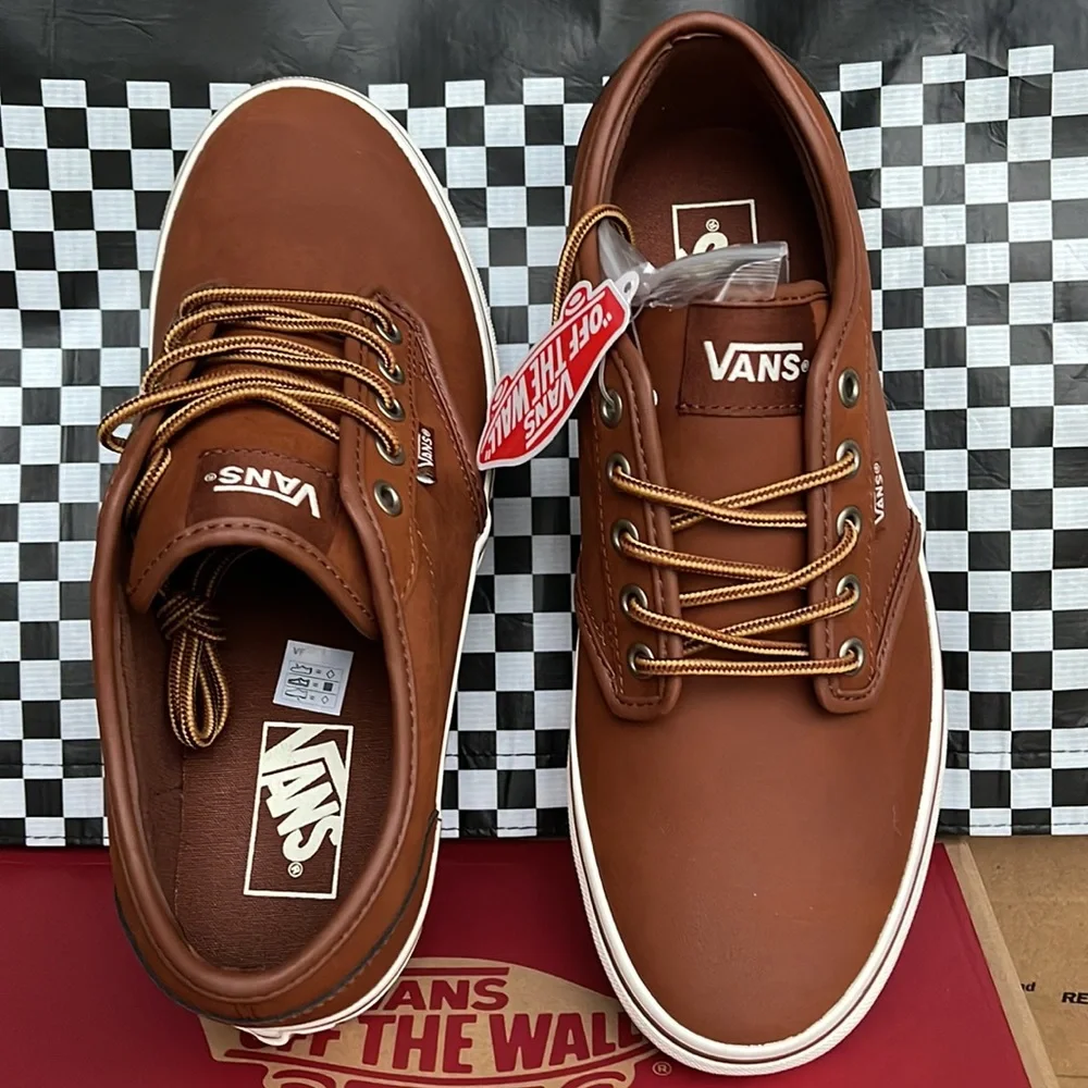 Vans Atwood Leather Brown/Marshmallow Men’s sneakers - Picture 13 of 16